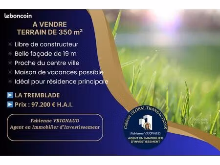 terrain constructible la tremblade