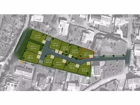 terrain 287 m² à andilly (17230)