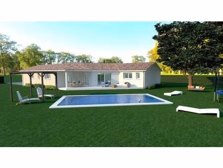 terrain avec maison neuve à vendre