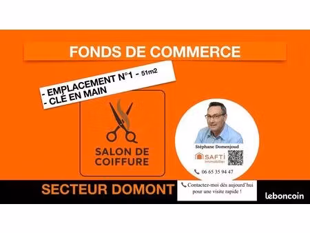 fonds de commerce 51 m² ezanville