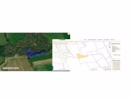 terrain boisé 7300 m2