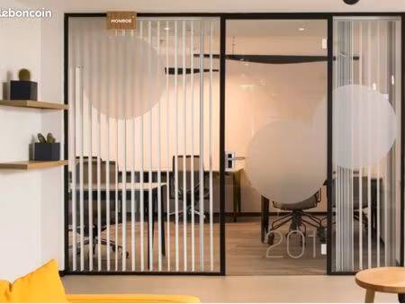 bureau box individuel fermé dans coworking