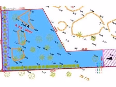 terrain à bâtir 115 000