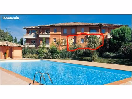 ◊ t2 standing avec piscine & tennis – toulouse (31200) « les jardins de roxane »