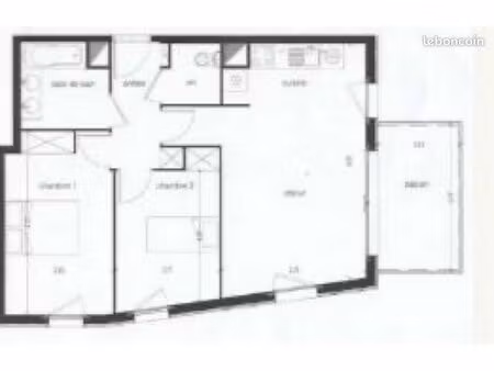 appartement de 59 m2 à toulouse 31200