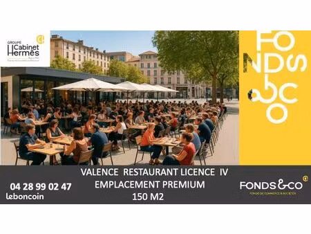 fonds de commerce restaurant 150 m²