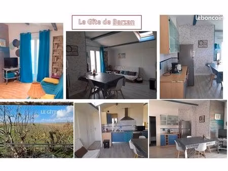 barzan / proche talmont  gite 2 chambres 6 couchages jardin climatisation wifi piscine jac