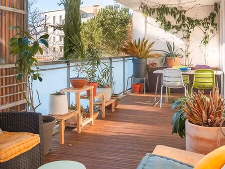 appartement esprit maison – 98 m² – terrasse + jardin privatif – vidailhan  balma
