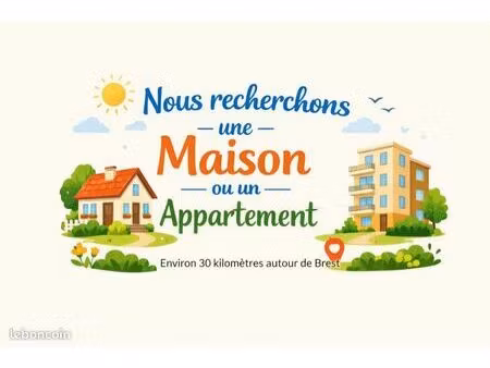 recherche d'un logement meublé finistère ( maison / appartement)