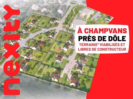 de nouveaux terrains à champvans  tout près de dole