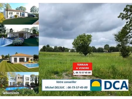 terrain 1 100 m² saint magne de castillon