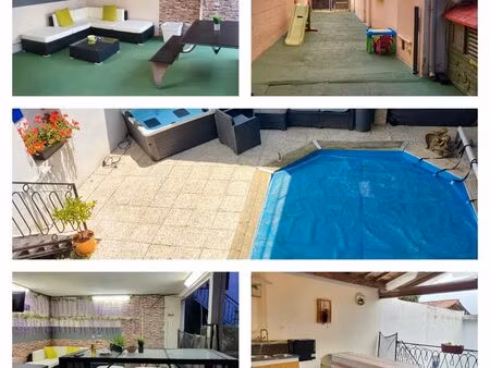 ◊ grande maison familiale 5/6 ch – piscine – terrasse – centre-ville à pied