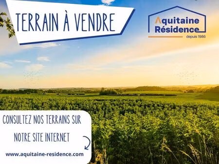 terrain constructible à portets 33640