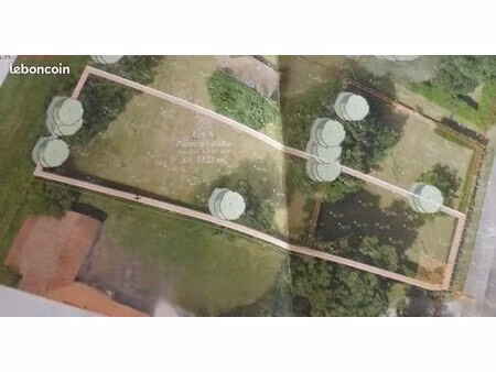 terrain 1120 m2 saint germain du puch