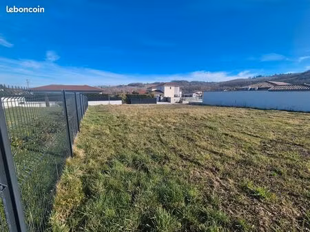 parcelle à construire vernioz - 15 mn échangeur a7 - terrain en accès direct voie communal