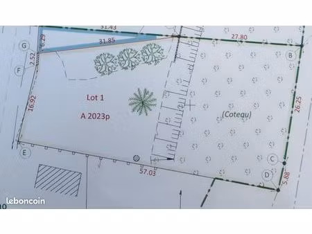 terrain 1 560 m² neuille pont pierre