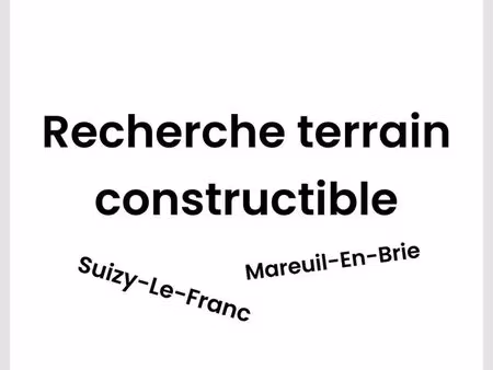 recherche terrain constructible