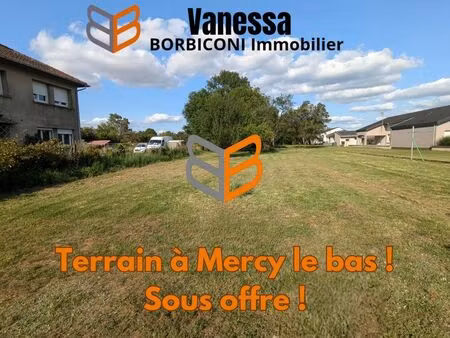 terrain 1080 m² mercy-le-bas
