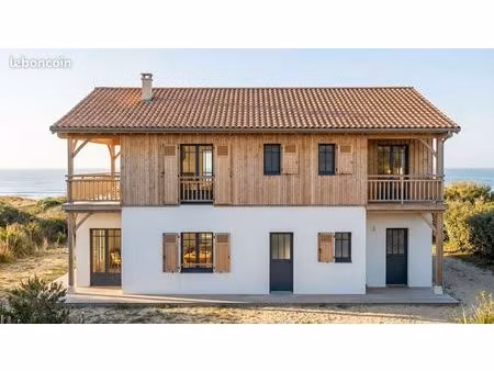 contis plage - terrain + maison neuve 140m2