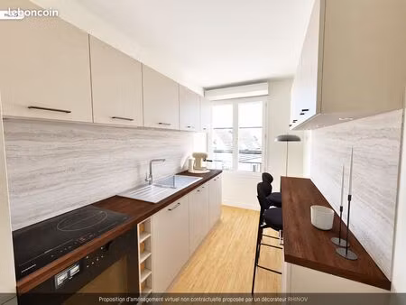 appartement 3 pièces - proche centre-ville - terrasse et parking