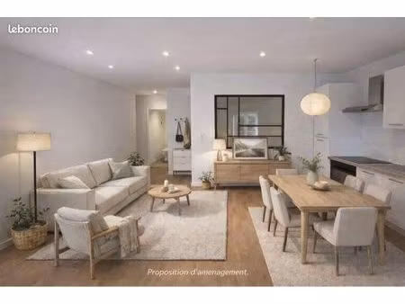 t2 rénové 38 48 m² – dpe c – calme & lumineux – tram-train