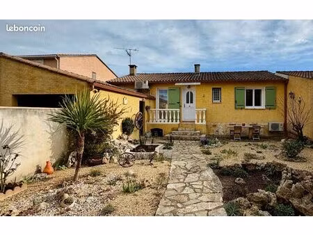 fabrègues (15 min montpellier) – villa plain-pied + véranda – au calme