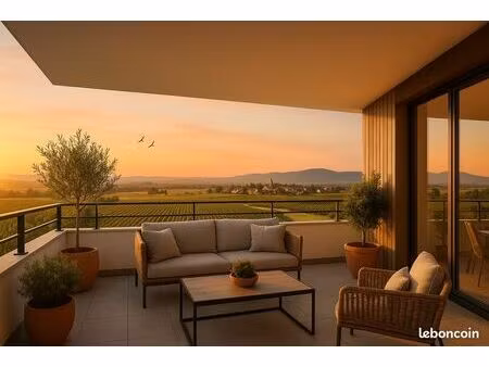 appartement - 2 pièces - la plaine de l'ill