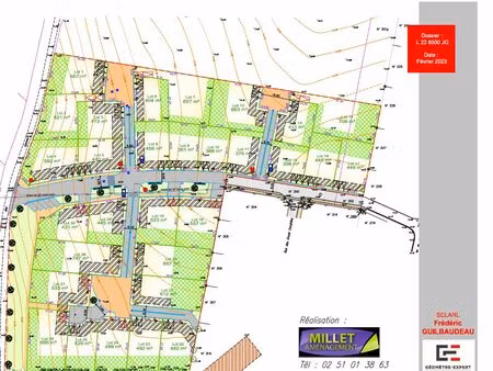 terrain à batir viabilisé (eau  elec  tél)