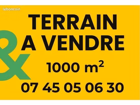 terrain a vendre viabilise 1017 m² - secteur résidentiel calme – arthès