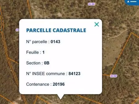 terrain de loisir de 2 hectares