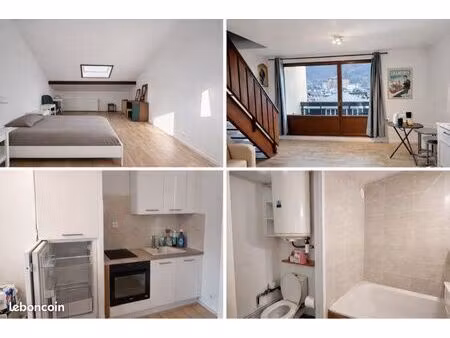 bel appartement meublé en duplex – lumineux – centre d’albertville