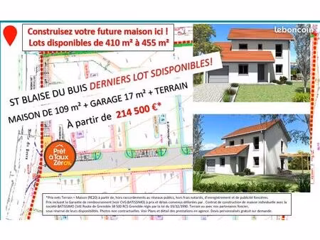 maison 109 m² saint blaise du buis