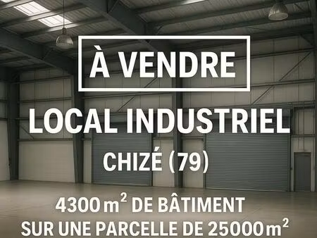 local industriel 4300m2 sur terrain de 25000m2