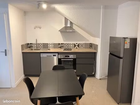 t2 meublé 40m² avec cave