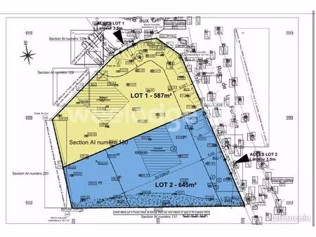 terrain 645 m² morainvilliers