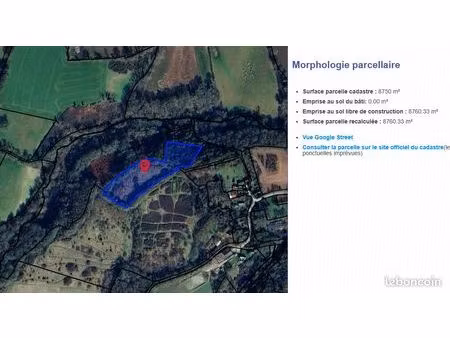 terrain 8750 m² le faouet