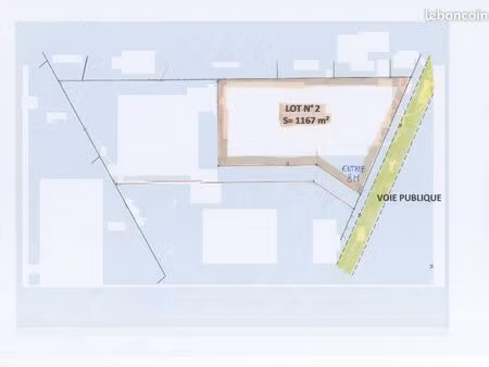 terrain 1167 m² saint molf