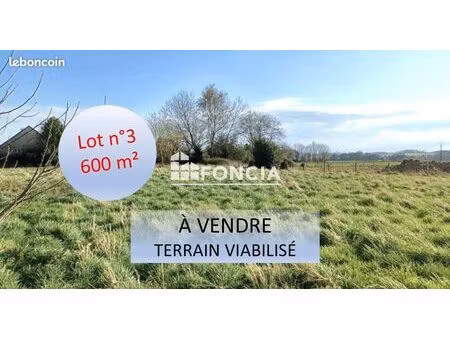 ? à vendre – terrain à bâtir de 600 m2 viabilisé ?