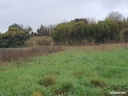 grand terrain agricole avec canal