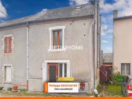 maison 60 m² - 4 pièces - 2 chambres - grange 35 m² sur parcelle non attenante de 353 m² -