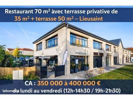 cession de bail – restaurant 70 m² avec terrasse privative – lieusaint