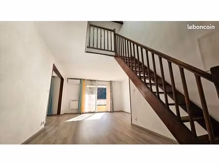 duplex 100 m² dernier étage – garage + cave – lumineux