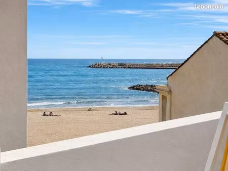 maison neuve 135 m² – 4 chambres & 4 sdb – à 20 m de la plage – rive gauche – vue mer part