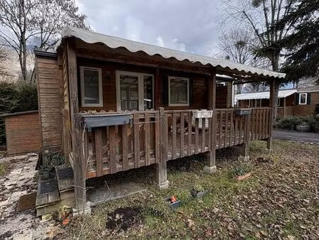 mobil-home o'hara avec terrasse et cabanon