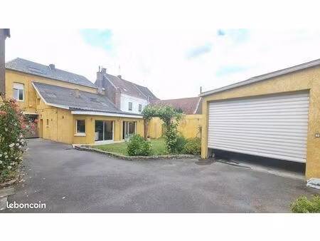 maison 4 chambres + grand garages + jardin