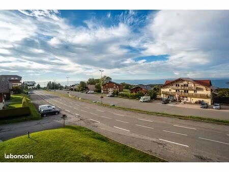 2 pieces  cœur station  vue lac à thollon