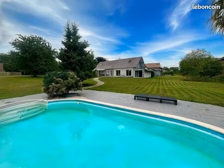 maison 163m2 - terrain 4300m2 - piscine et spa