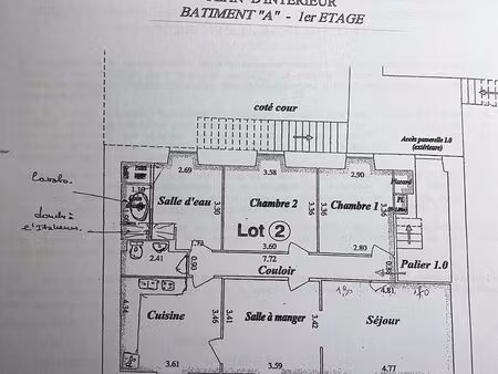 appartement t3/t4 coeur de village