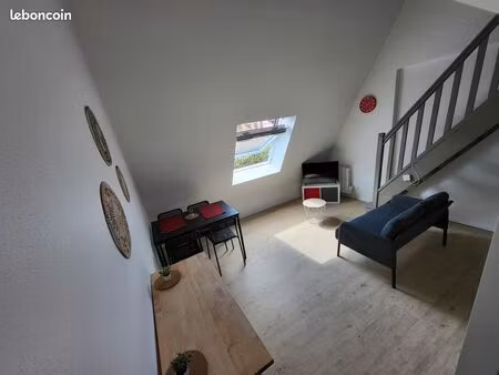 t1 bis mezzanine meublé / décoré