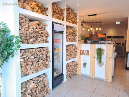 fond de commerce pizzeria feu de bois